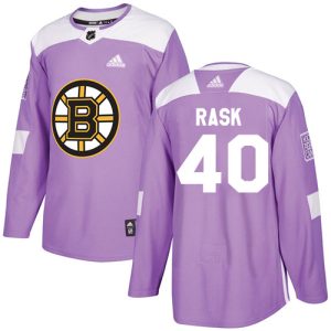 Boston Bruins Trikot #40 Tuukka Rask Authentic Violett Fights Cancer Practice